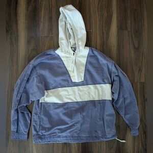 Men's Blue and Cream Lightweight Jacket